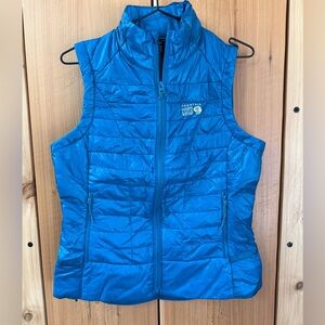 Mountain Hardwear Teal Blue Quilted Packable Vest